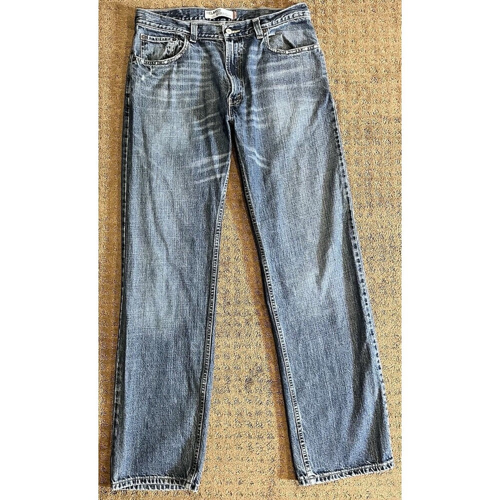 VTG Levi’s 559 Men’s Jeans Sz 34x36 Relaxed Straight Fit Med Wash Blue Denim Y2K